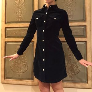 Navy Alexa Chung for AG corduroy Medium dress